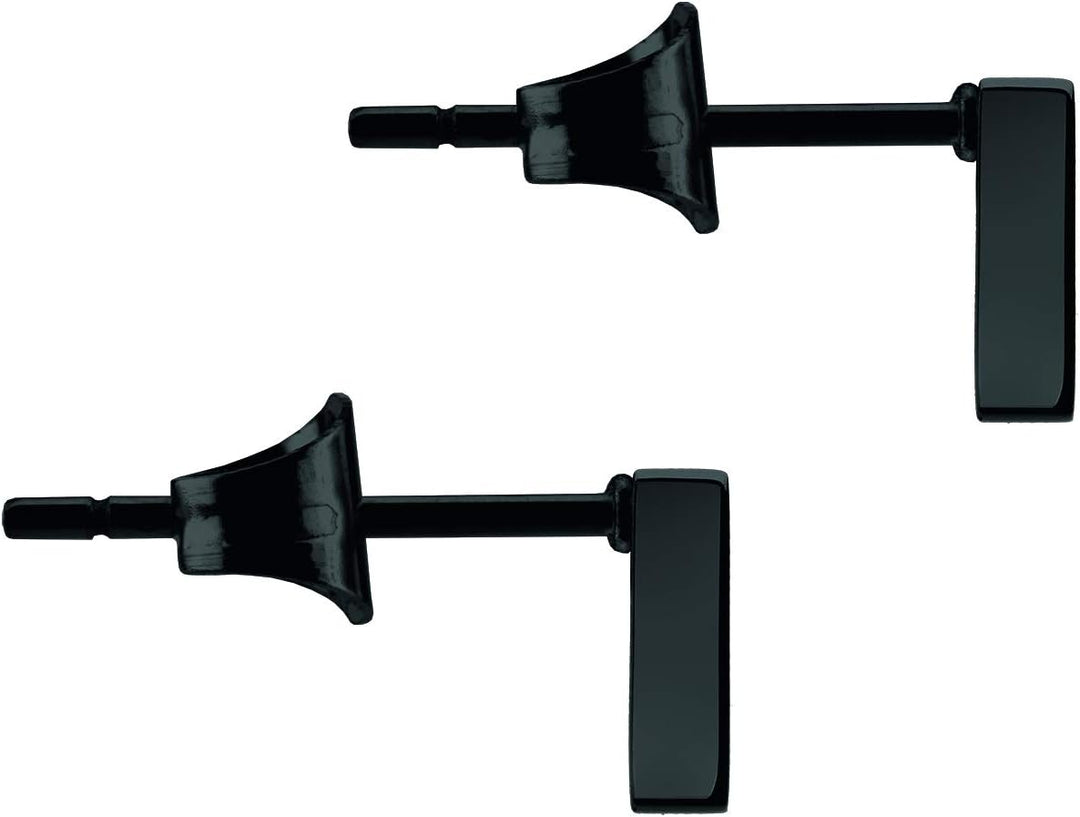 LIEBESKIND BERLIN Damen-Ohrstecker Edelstahl LJ-0298-E-07 Schwarz Dreieck, Schwarz Dreieck