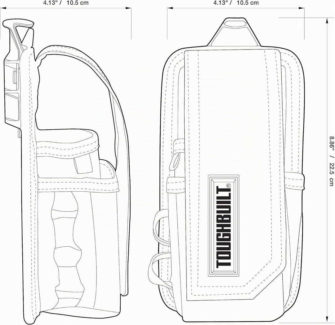ToughBuilt tou-ct-34-b Messgerät Tasche, Schwarz, standard