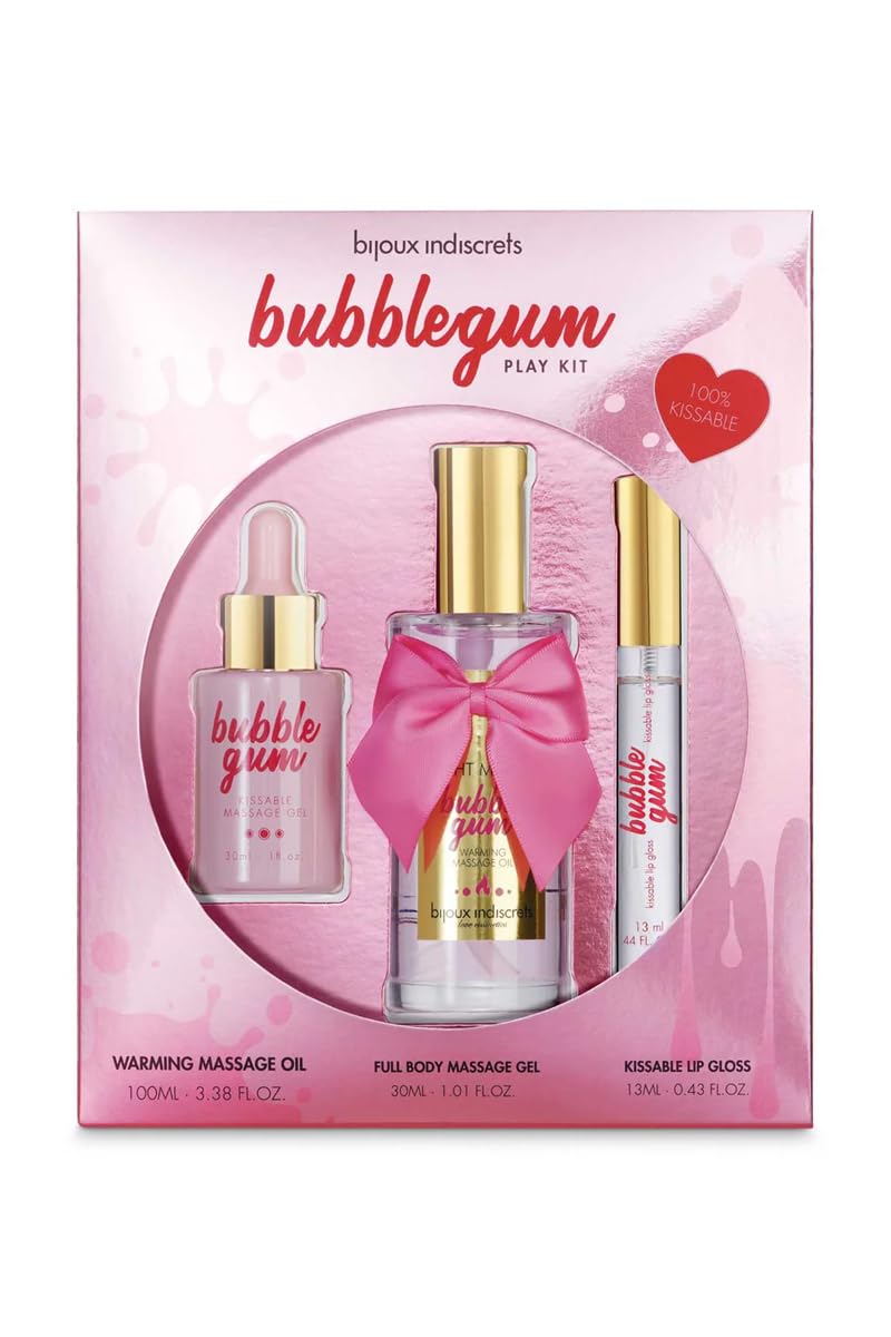 BIJOUX INDISCRETS - Bubblegum Play KIT with Oil, Gel & Lip Gloss