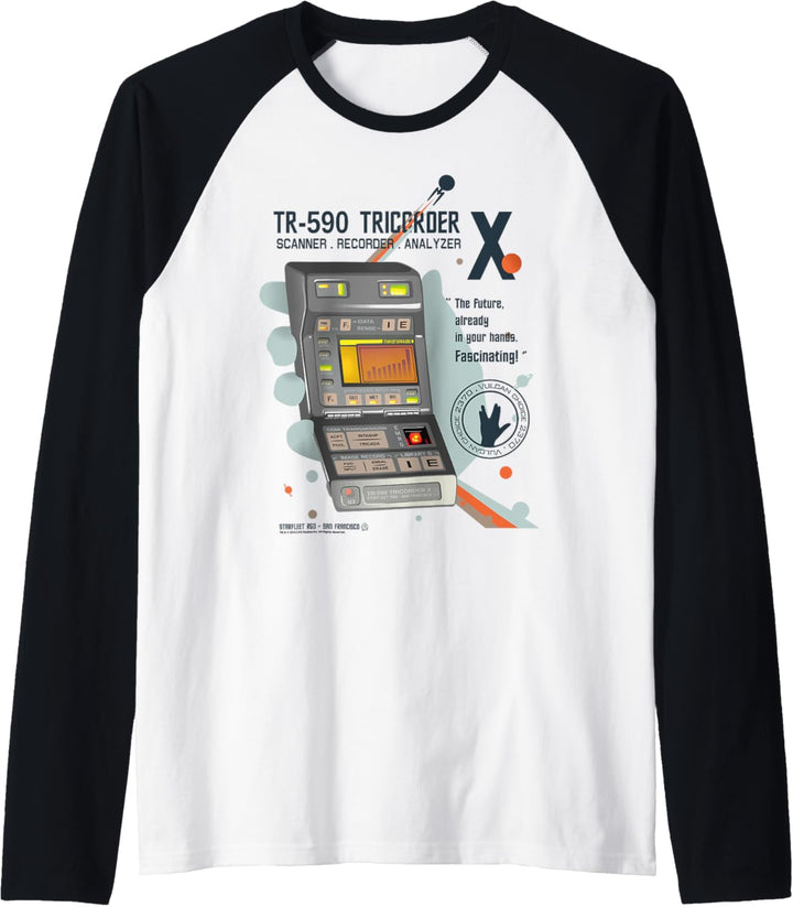 Star Trek TR-590 Tricorder X Fan Art Raglan