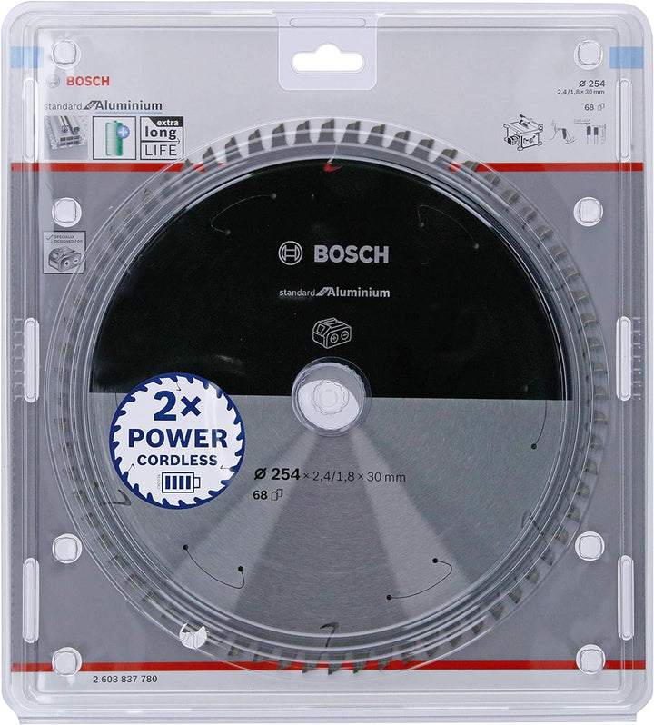 Bosch Professional 1x Kreissägeblatt Standard for Aluminium (Aluminium, Sägeblatt Ø 254 x 30 x 2,4 m