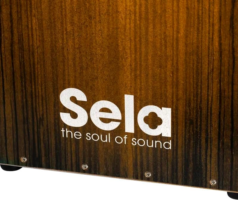 Sela 051 Varios Brown Snare Cajon mit Sela Snare System, geeignet für Anfänger und Fortgeschrittene,