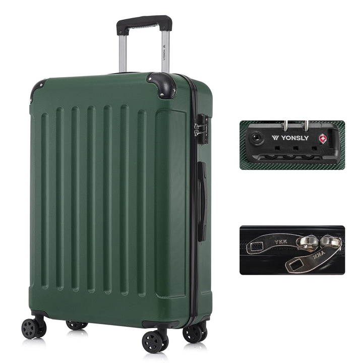 Premium Reisekoffer TSA-Schloss YKK-Reissverschluss Hartschalen-Koffer Trolley Rollkoffer Suitcase H