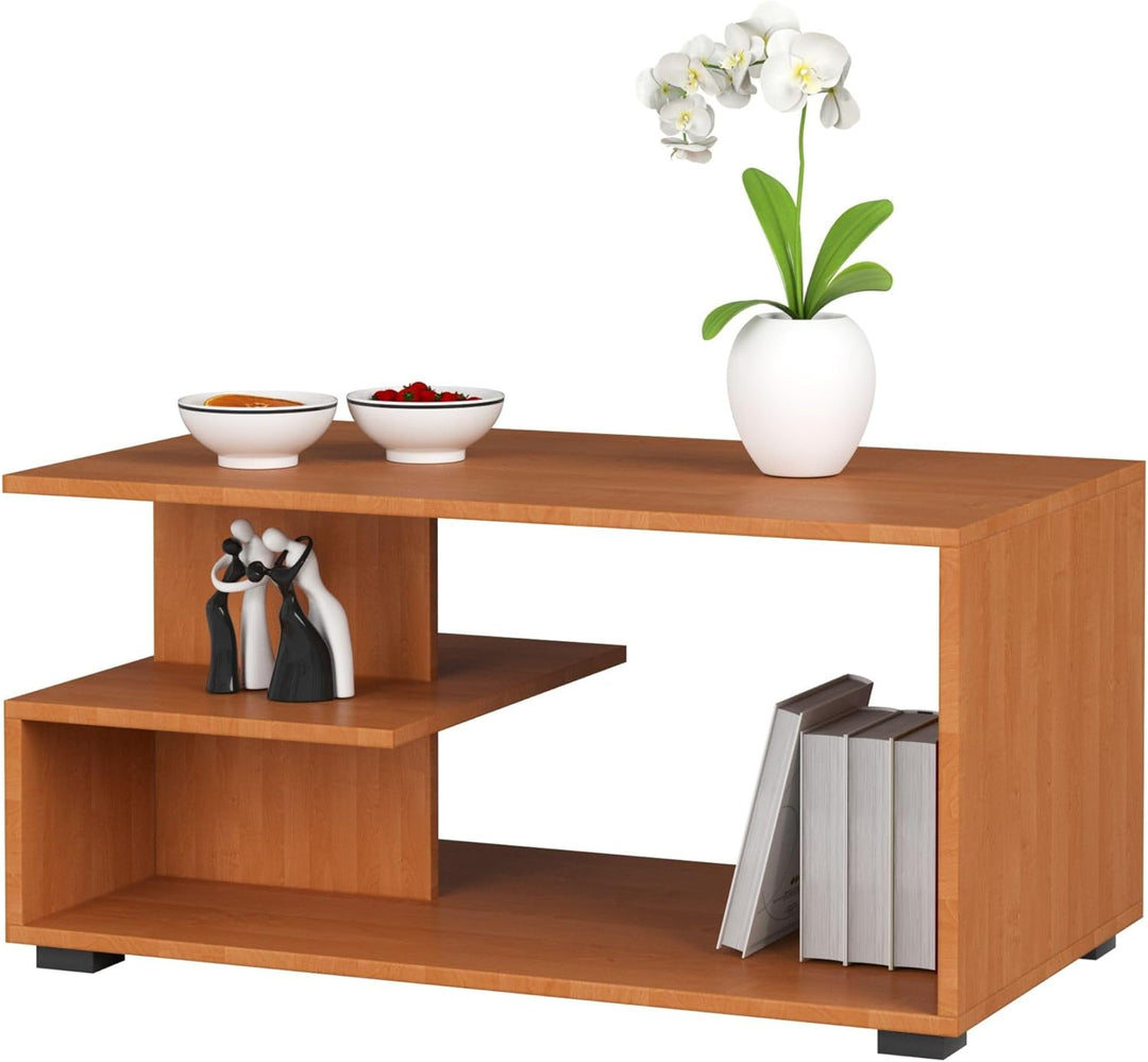AKORD Couchtisch Holz | Pin 90 x 45 x 51 cm | Schrank für Wohnzimmer | Schlafzimmer Schrank | Minima