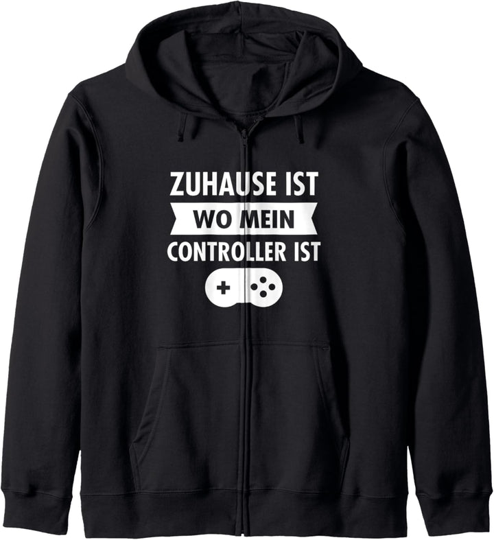 Zuhause Ist Wo Mein Controller Ist - Gamer Gaming Game Kapuzenjacke