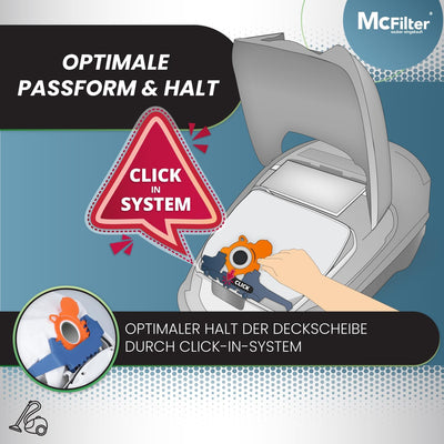 McFilter | 20 Staubsaugerbeutel als Alternative für Swirl M50 | geeignet für Miele | M 50 | 5-lagige