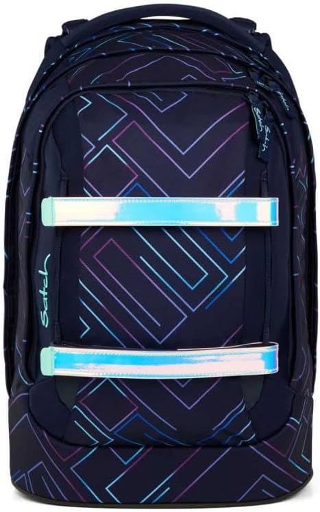Satch Pack Schulrucksack Set 3tlg. inkl. Schlamperbox und Sportbeutel (Purple Laser), Purple Laser