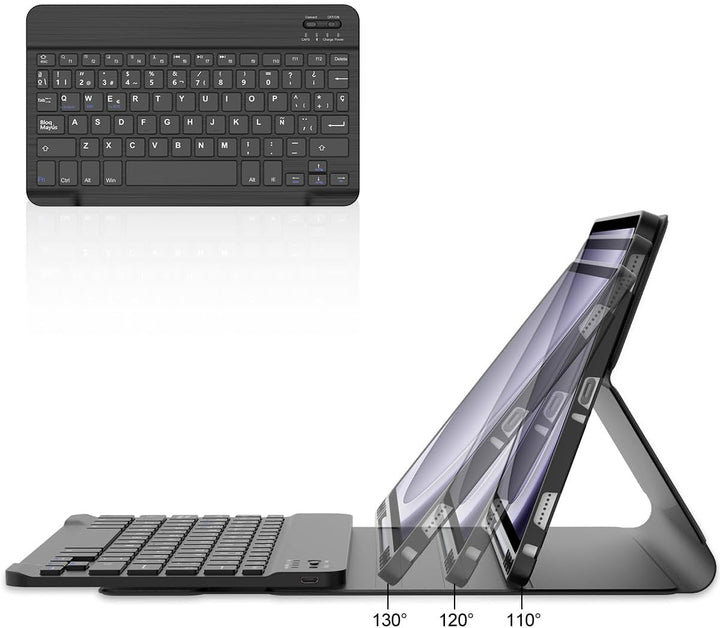 Tastatur Hülle für Samsung Galaxy Tab S10 FE 10.9 Zoll, Kompatibel Samsung Galaxy Tab S9 FE, 7 Farbe