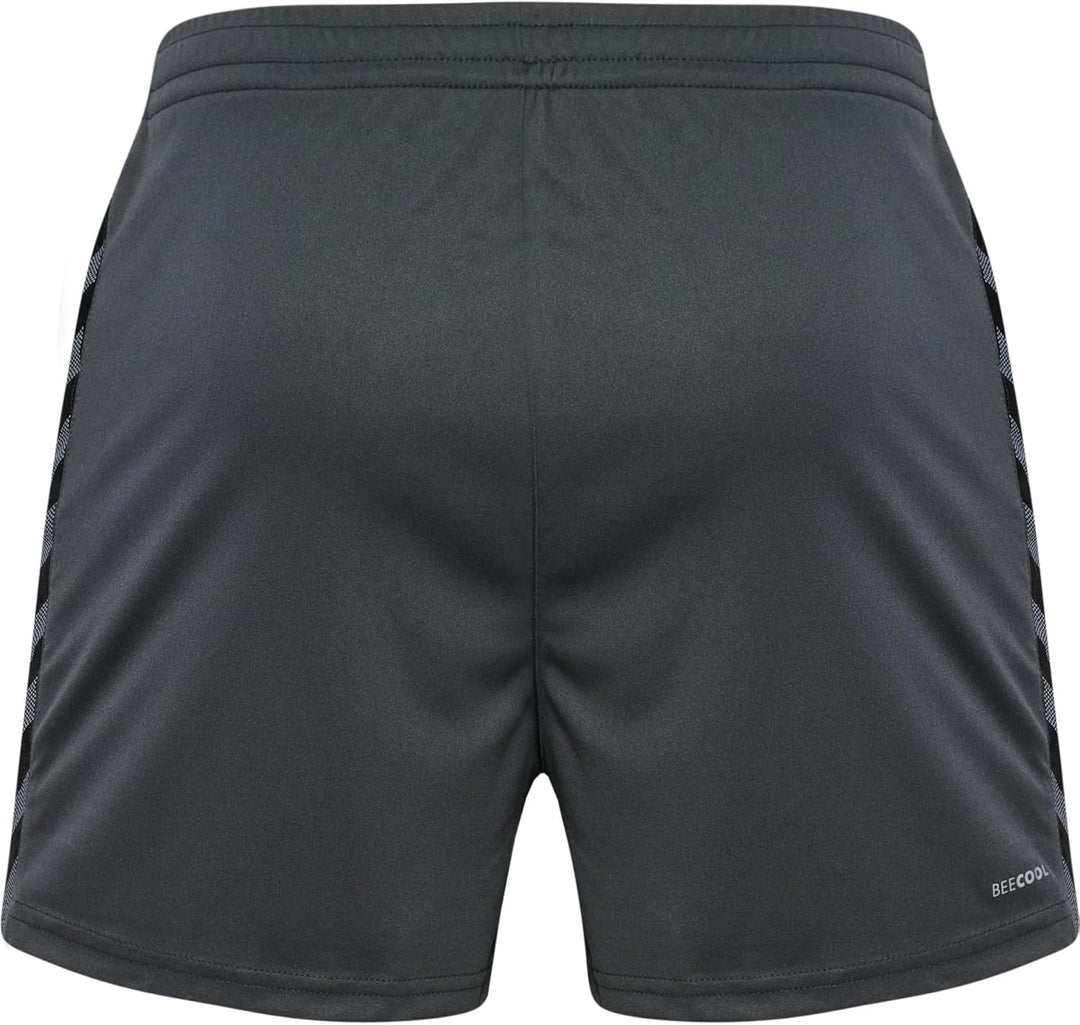 Hummel Damen Shorts Hmlauthentic Pl Shorts Woman S Asphalt, S Asphalt