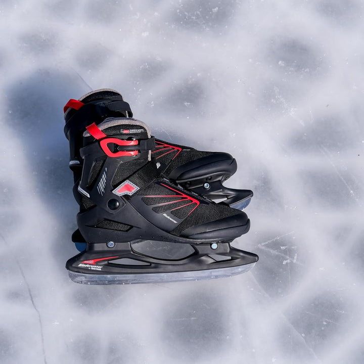 Bladerunner Igniter XT Ice Allround-Schlittschuh für Freizeitläufer, Herren, Schwarz/Rot 43 (UK: 9 /