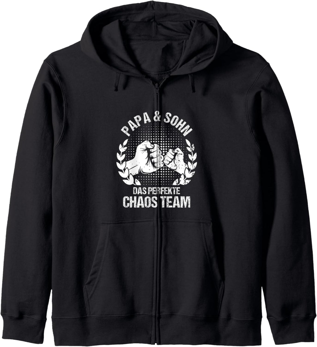 Papa & Sohn das perfekte Chaos Team Partnerlook Vatertag Kapuzenjacke