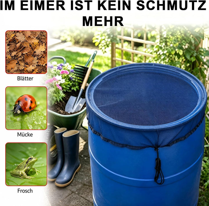 3 Stück Regentonnen Netz, 120 cm Verstellbare Regentonnennetz, Regentonne Abdeckung
