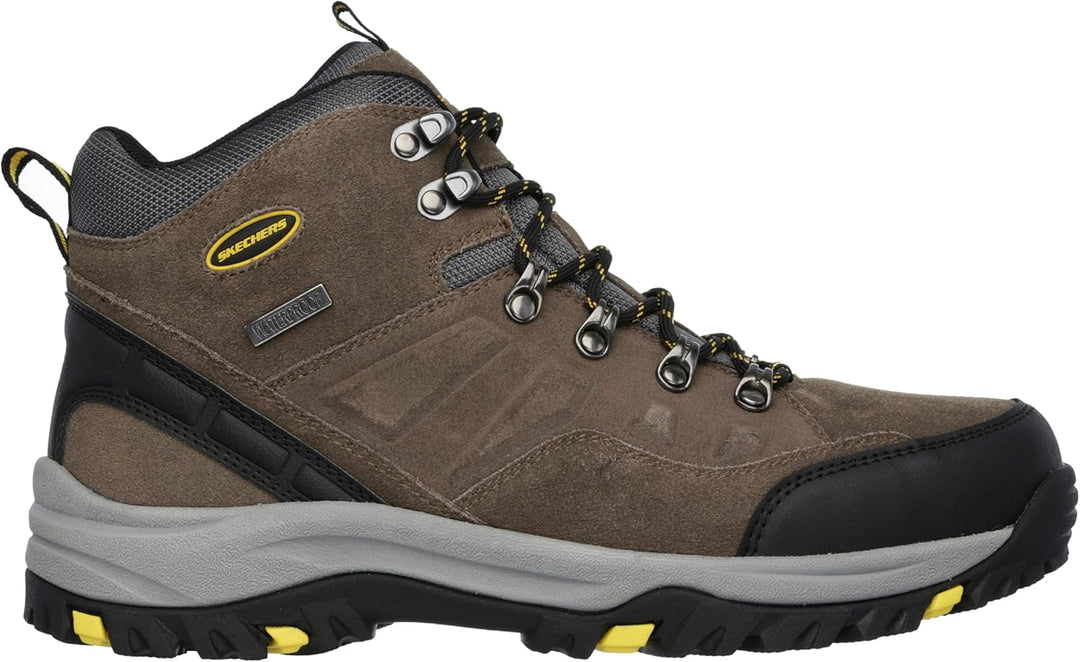 Skechers Herren Relment Pelmo64869 Stiefel 39 EU Khaki Suede, 39 EU Khaki Suede