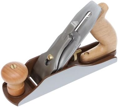 DICTUM® Hobel Nr. 4 | SK4 Eisen Schlichthobel | Holzhobel Handhobel mit 45°-Schnittwinkel | 50 mm Kl