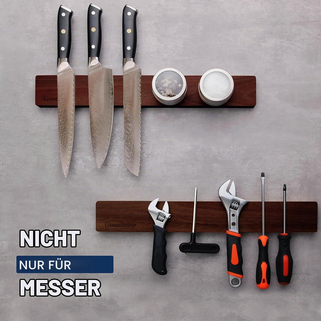 Aktualisiert 2026 Magnetleiste Messer, Messerblock Magnetisch 40,6cm, Messerhalter Magnetisch ,Magne