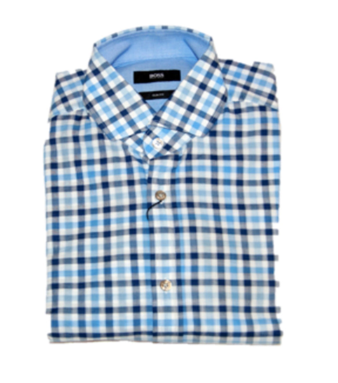 BOSS Black Hemd Mason_4 Farbe BLAU 455 S