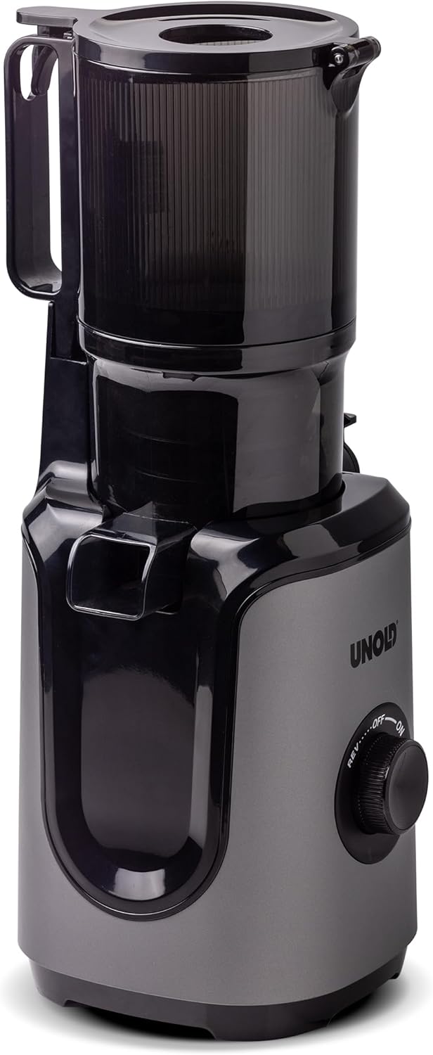 Unold 78275 Slow Juicer Sam, Entsafter mit grossem Einfüllschacht und 300W Motor für Obst, Gemüse, S