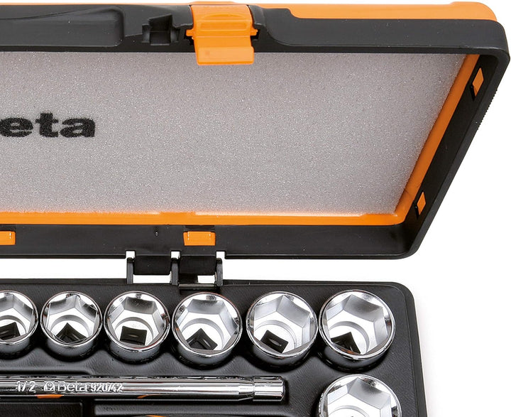 Beta 920A/C20X Steckschlüssel Set, Werkzeugkoffer mit 20 Steckschlüssel und 5 Betätigungswerkzeuge (
