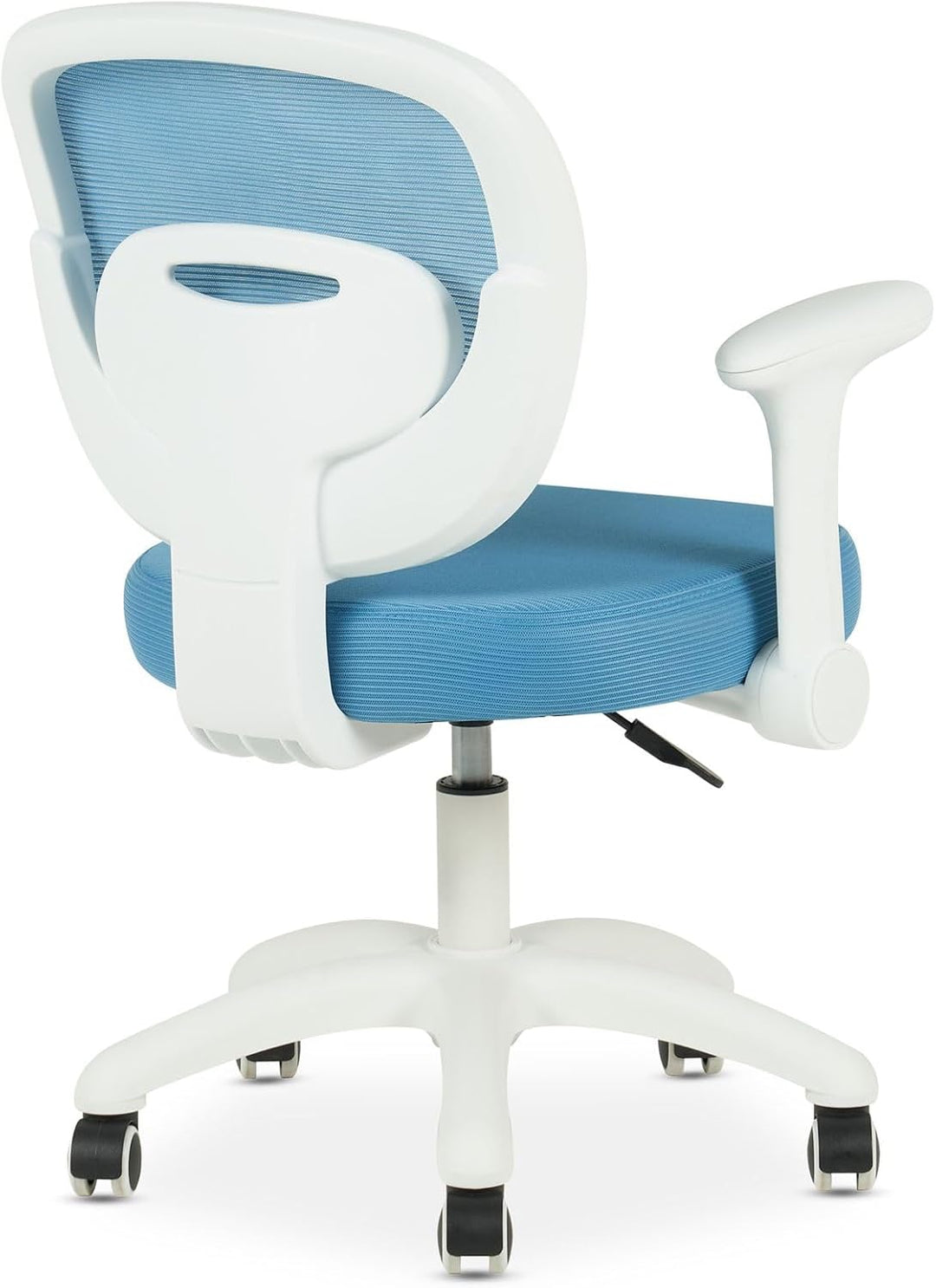 IDIMEX Kinderdrehstuhl Amelia höhenverstellbar mit Armlehnen in blau - Ergonomischer Kinder-Schreibt
