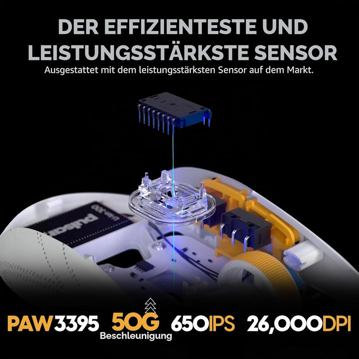 Pulsar x RRQ X2H Mini Wireless Gaming Maus, Limited Color Edition, Ultraleicht, 52 g, symmetrisch, o