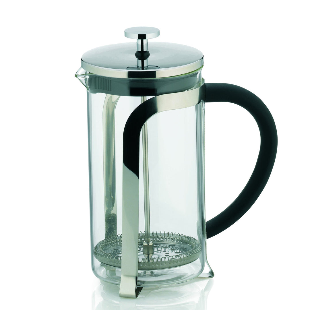 Kela 10852 Kaffeebereiter, 6 Tassen, 1,0 l, Glas/Edelstahl, Venecia, 1,0 L