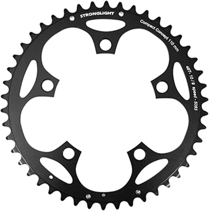 Stronglight Kettenblatt 46 zähne Schwarz, 46 zähne Schwarz