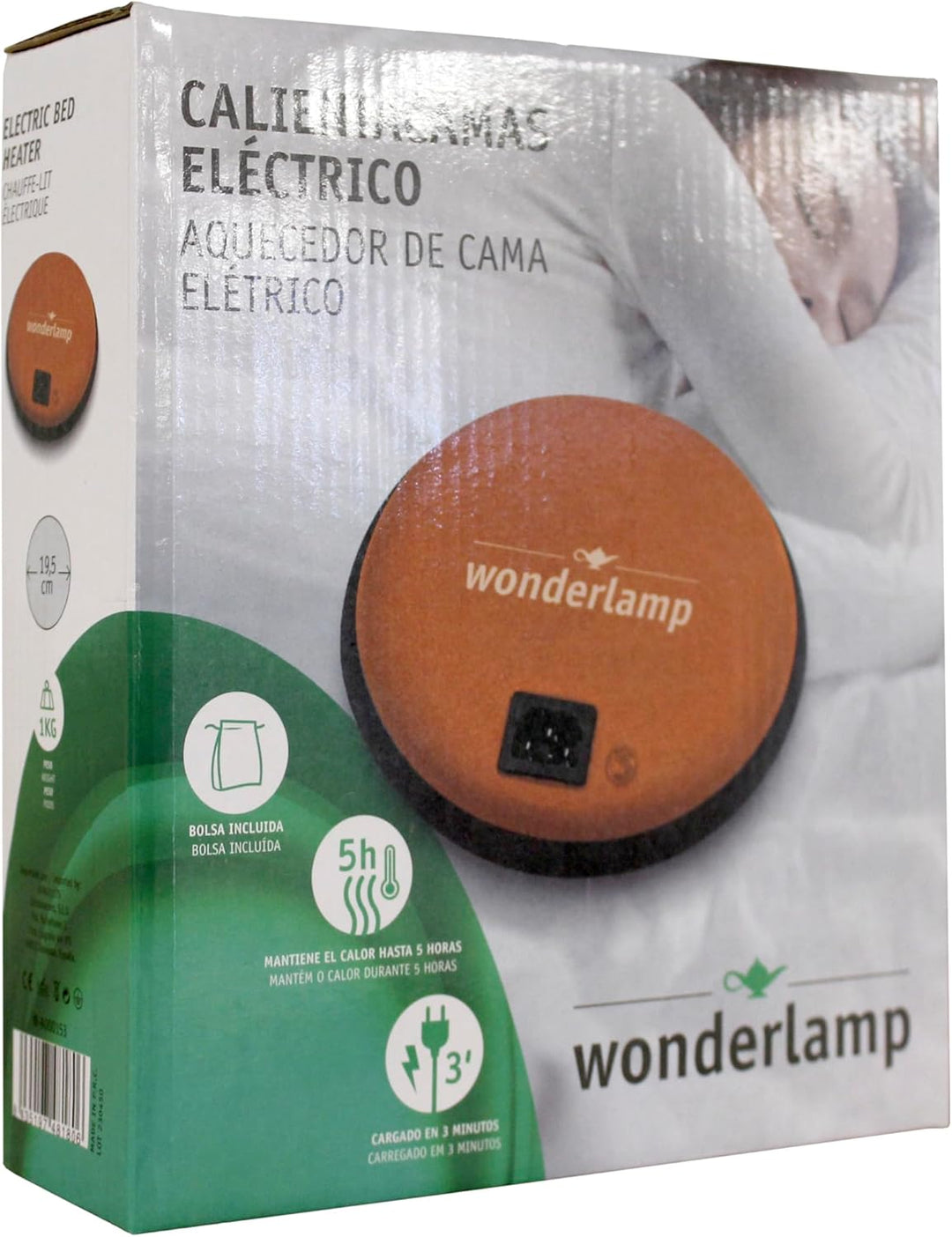 Wonderlamp - Heizbett elektrisch 500W mit Kontrollleuchte und Mikrofaserbezug