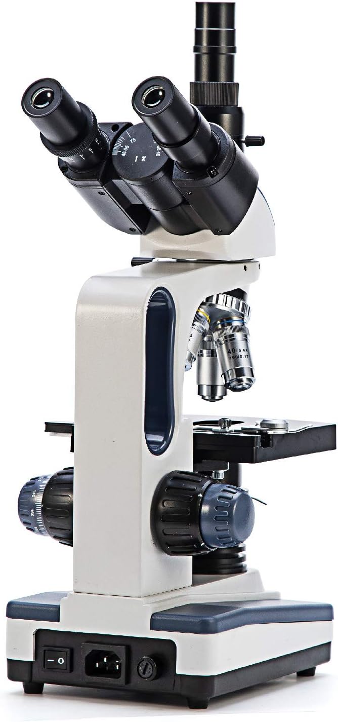 Swift SW350T Mikroskop Compound Trinokular, Research-Grade für Lab, 40X-2500X Vergrösserung, mit Wei