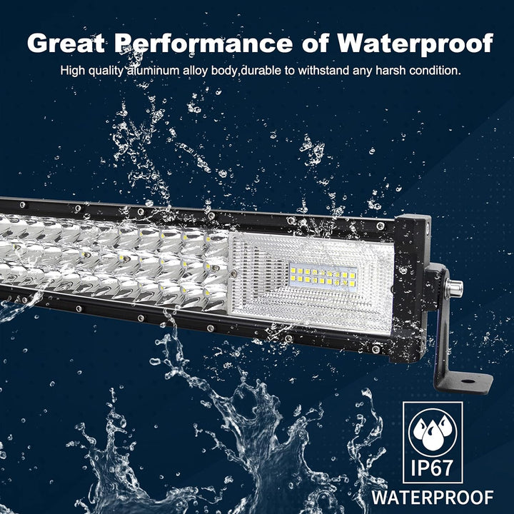 AUXTINGS 106 cm LED Lichtleiste 540W Spot Zusatzscheinwerfer Flutlicht Spot LED Arbeitsleuchte mit m