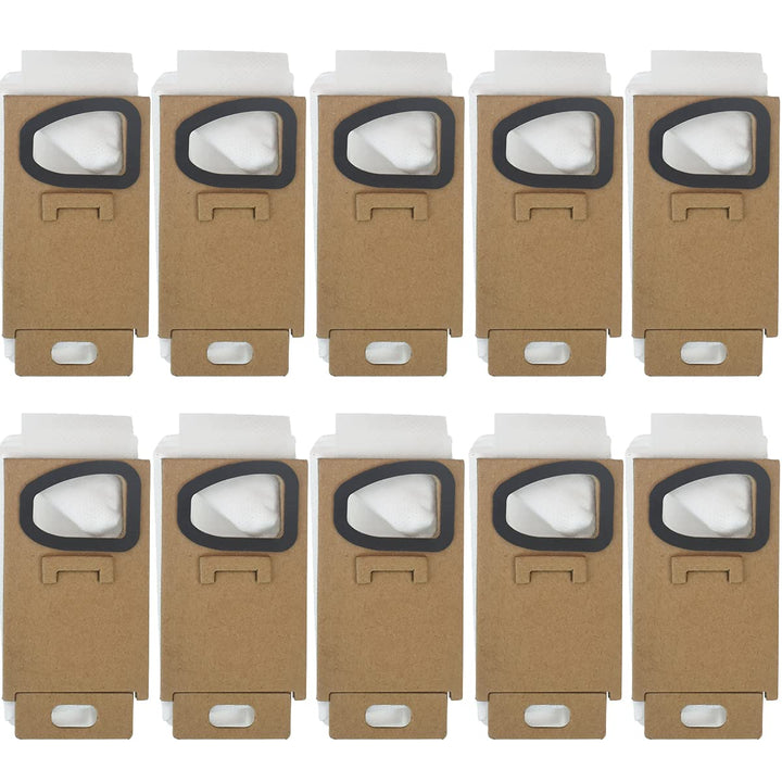 10 x Staubbeutel Ersatz für Xiaomi Roborock H7 H6 Staubsauger Zubehör Teile Weiss/Opulenter Garten,