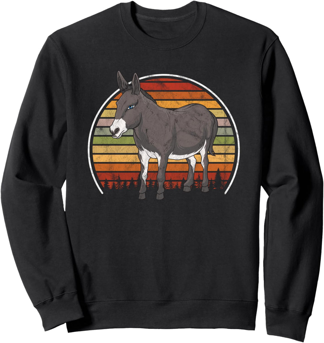 Vintage Esel Retro Bauer Sweatshirt