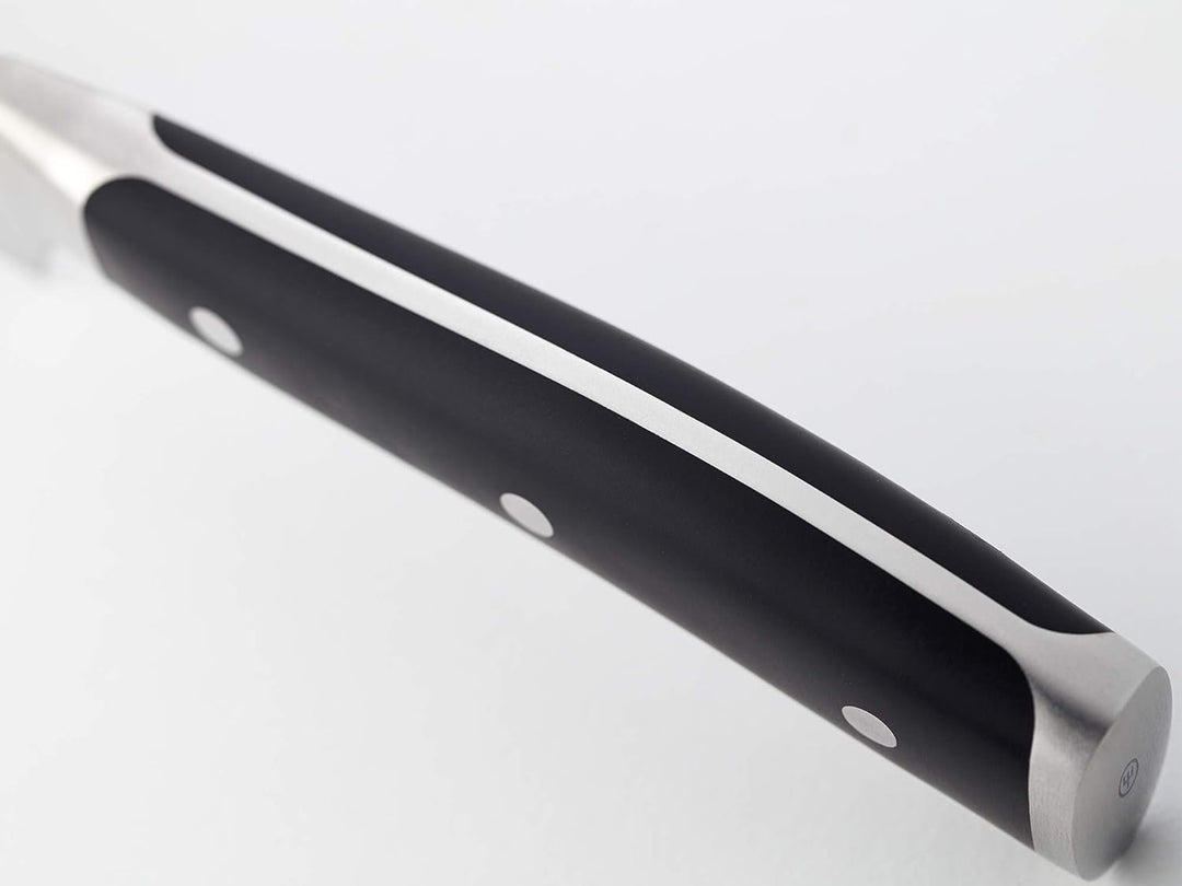 WÜSTHOF Classic Ikon Filiermesser 18 cm, Schwarz,silber &amp; Classic Ikon Gemüsemesser 12 cm, Schwarz