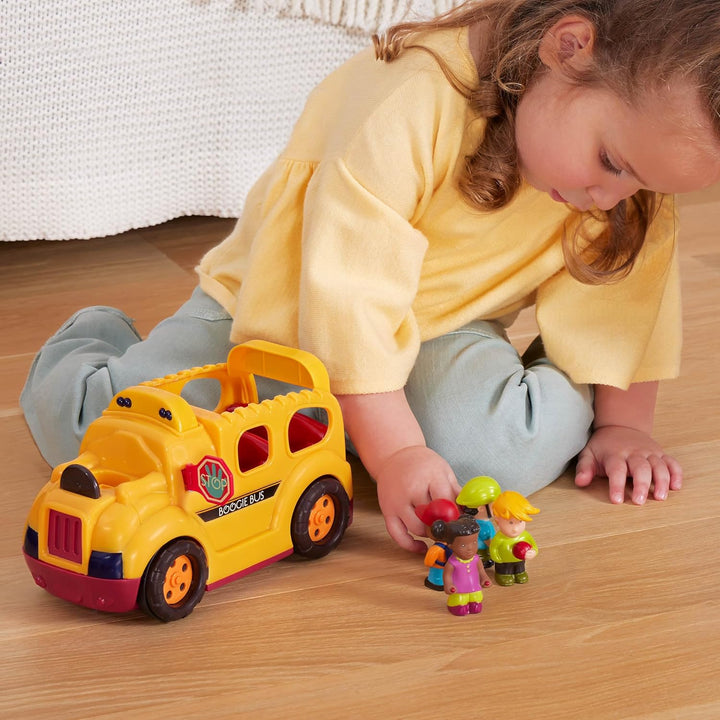 B. toys by Battat – Boogie Bus – Interaktiver Schulbus mit 5 Figuren, Lichtern und Tönen für Kinder