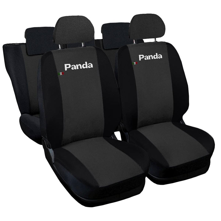 Auto Accessori Lupex - Kompatible Autositzbezüge für Panda zweite 169 und dritte 319 Reihe, dunkelgr