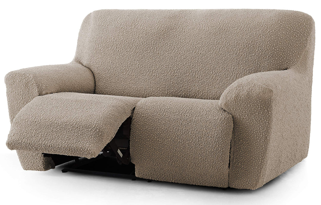 Sofabezug für Relax Spongy, anpassbarer und flauschiger Stoff, Farbe 11, Dunkelbeige 11 - Dunkelbeig
