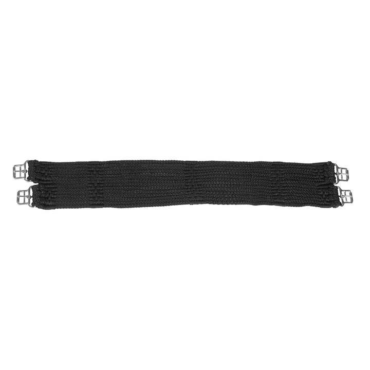 Stübben Kordelgurt mit rostfreien Edelstahlschnallen Schwarz 100cm, Schwarz 100cm