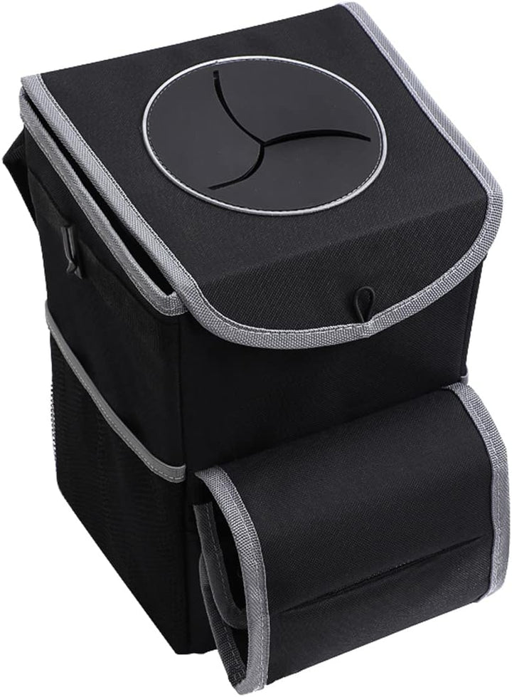 JNNJ Multifunktionaler Auto-Organizer-Mülleimer, Zusammenklappbarer Und Tragbarer Wasserdichter Auto