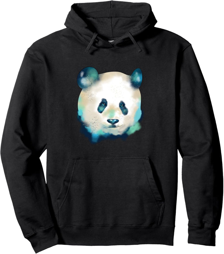 Cute Space Panda Bear Galactic Rainbow Artistic Animal Pullover Hoodie