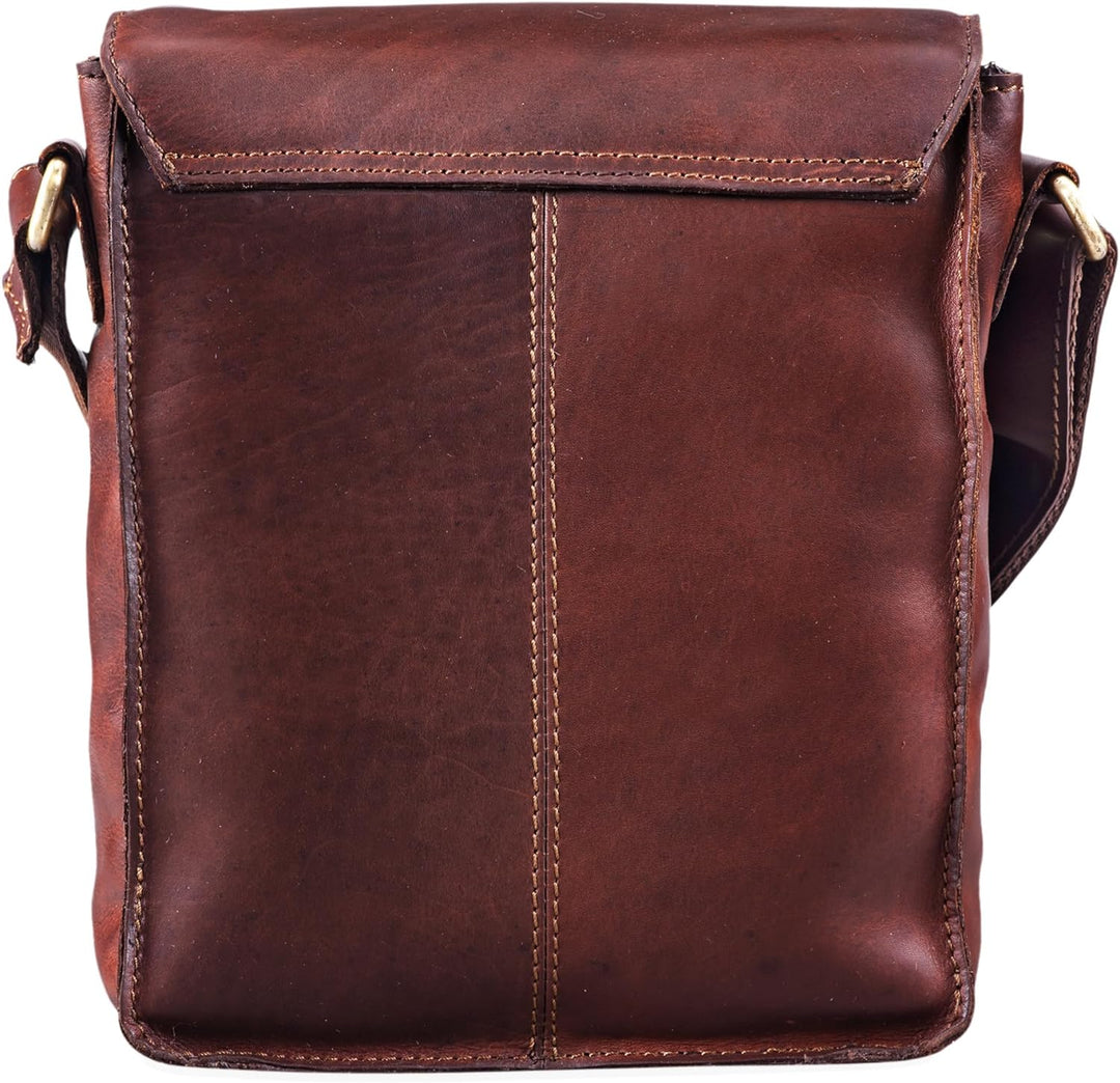 STILORD 'Pete' Umhängetasche Leder klein Männer Schultertasche Vintage Messenger Bag Herren 8,4 Zoll