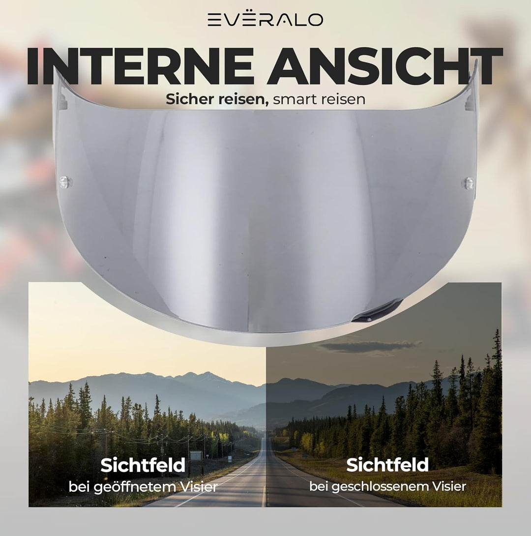 Everalo Kompatibel mit Agv K1 Visier - K3sv - K5 - K5s - K1s - S4sv - Horizon - Skyline - Strada - S