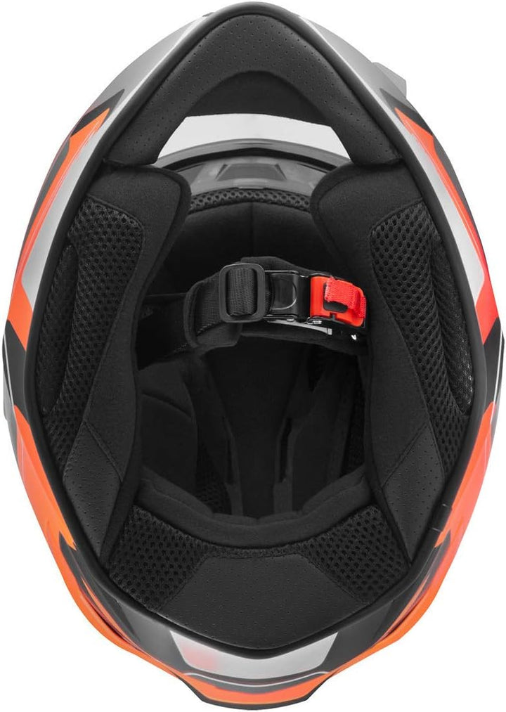 Bogotto V151 Sacro Helm (Black Matt/Orange,XL) XL Schwarz Matt/Orange, XL Schwarz Matt/Orange