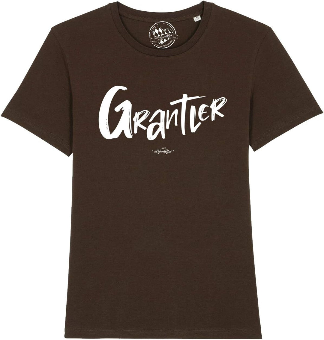 Bavariashop Bayerisches Herren T-Shirt Scheiss da nix XL Braun, XL Braun