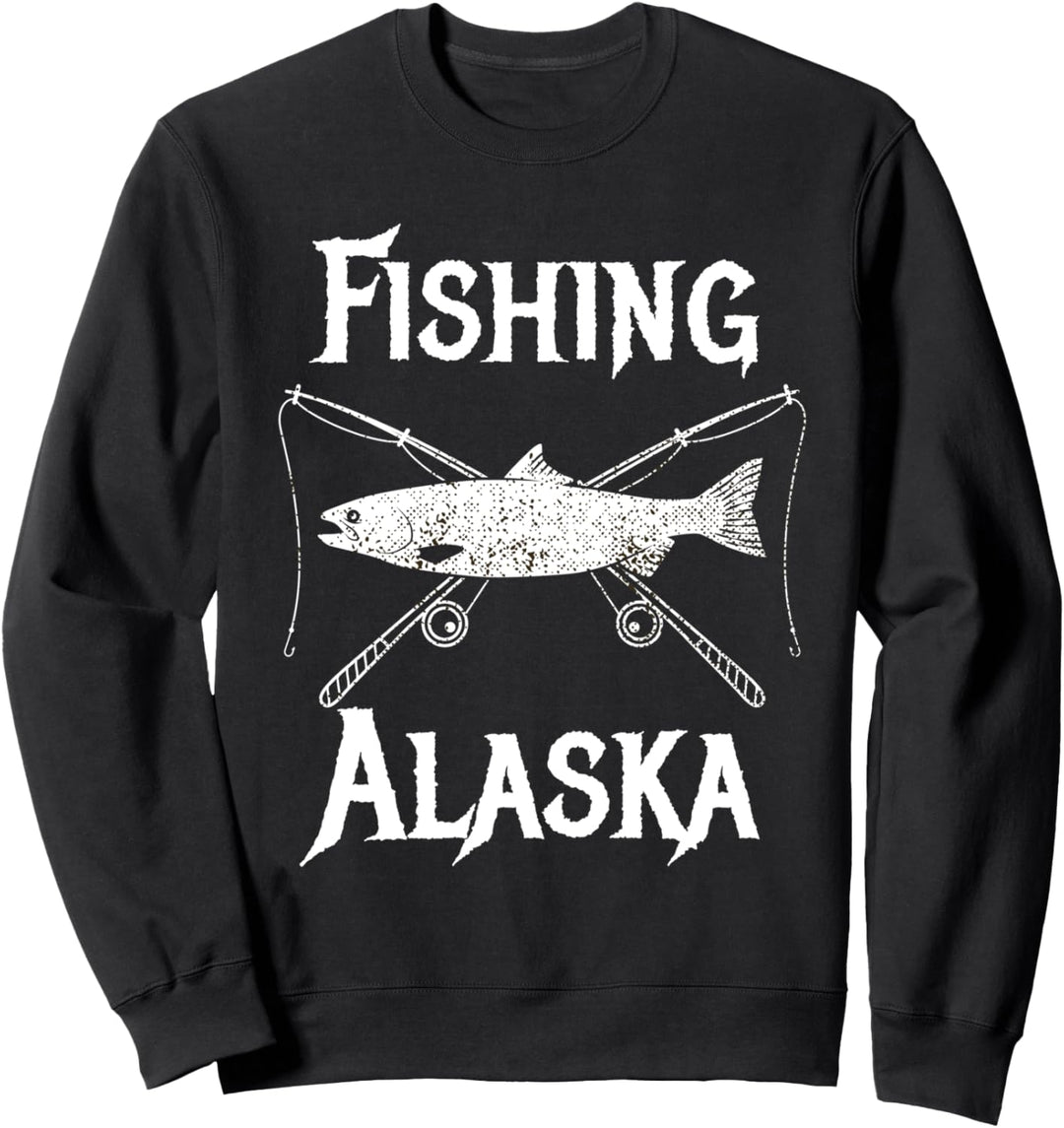 Alaskas beste Lachsfisch-Alaska-Souvenirs, die Alaska Sweatshirt