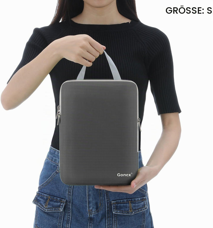 Compression Packing Cubes 3/4er Set, Gonex Kleidertaschen 4-teilig Verpackungswürfel, Kleidertaschen