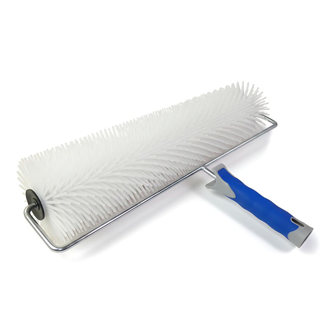 DEWEPRO Stachelwalze 50cm - Stachellänge 40mm - Stabiler Metallbügel und 2-K-Handgriff mit Stielaufn