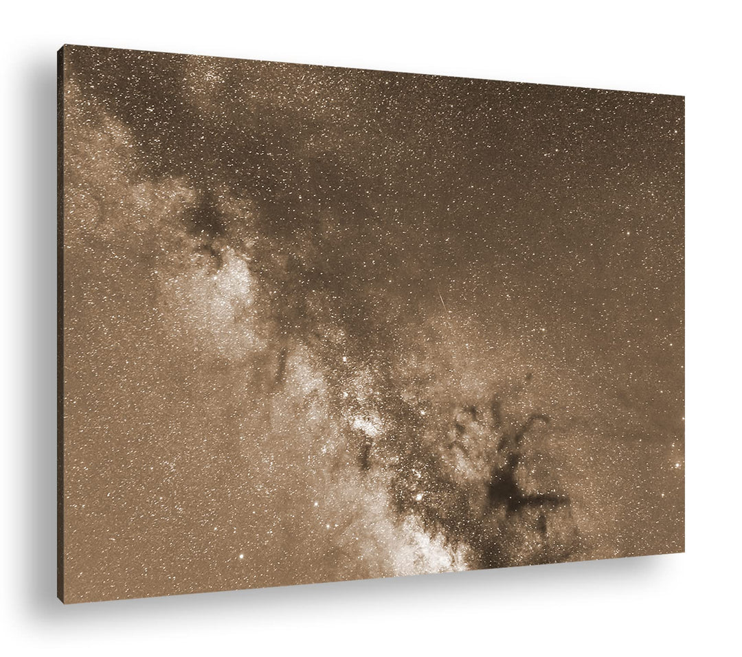 deyoli die faszinierende Milchstrasse am Nachthimmel Effekt: Sepia, Format: 80x60 als Leinwandbild,