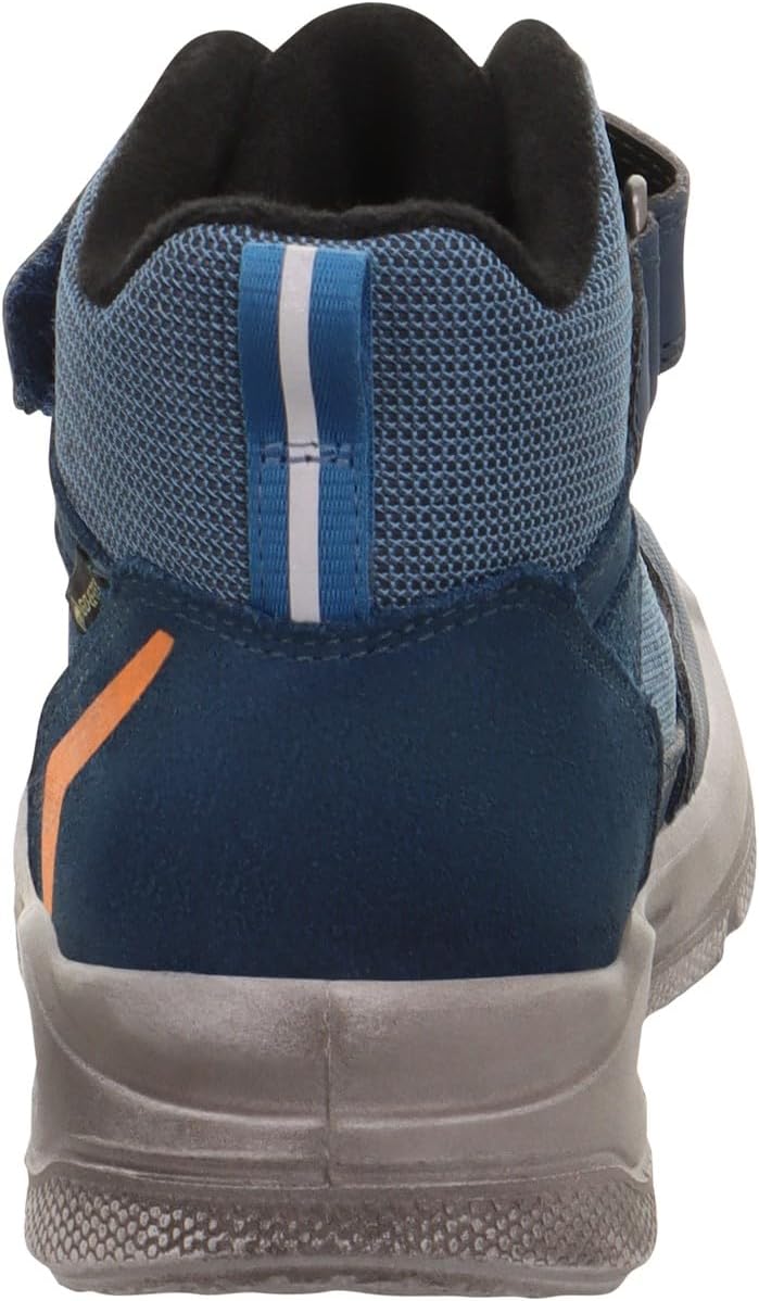 Superfit Jungen Mars Leicht Gefütterte Gore-tex Sneaker 28 EU Weit Blau Orange 8010, 28 EU Weit Blau