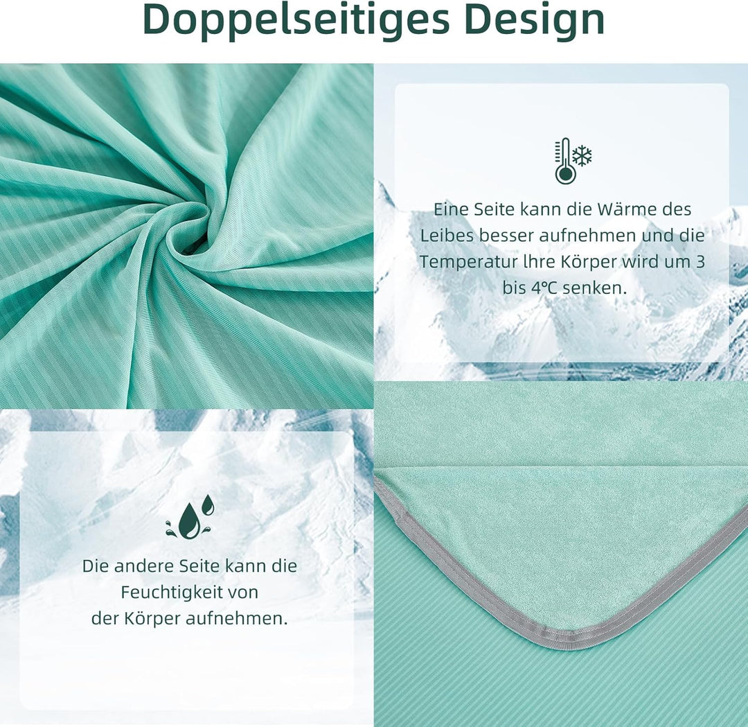 WONGS BEDDING Kühldecke Sommerdecke 2 in 1 doppelseitig mit Japanische Arc-Chill Q-Max 0,43 selbstkü
