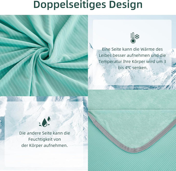 WONGS BEDDING Kühldecke Sommerdecke 2 in 1 doppelseitig mit Japanische Arc-Chill Q-Max 0,43 selbstkü