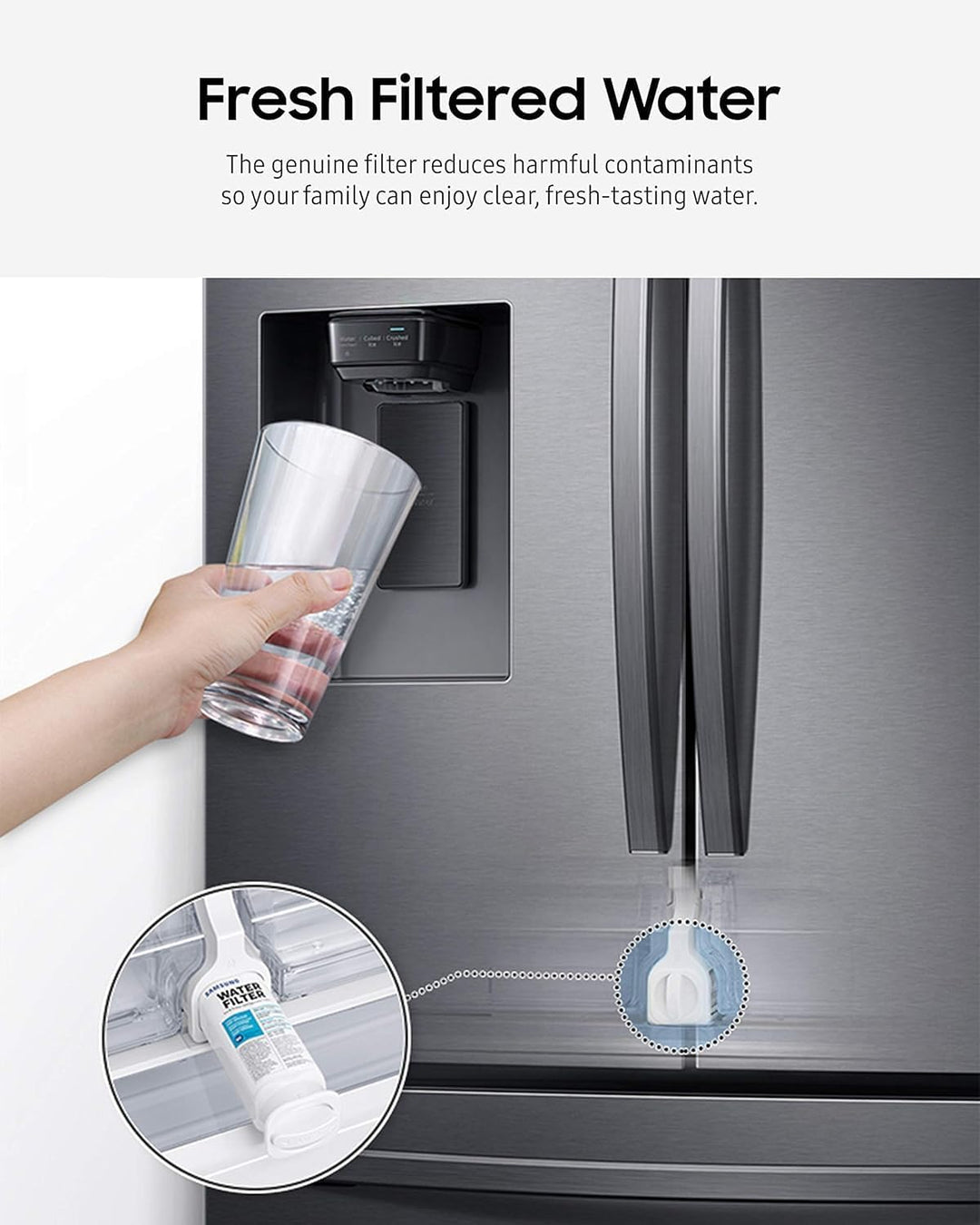 Kühlschrank-Wasserfilter, DA97 17376B, Auslaufsicher, Premium-Filtration, Kühlschrank-Wasserfilter,